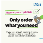 Reducing medicines waste - only order what you need